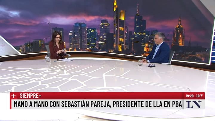 Sebastian Parejas en LN+ con Cristina Pérez