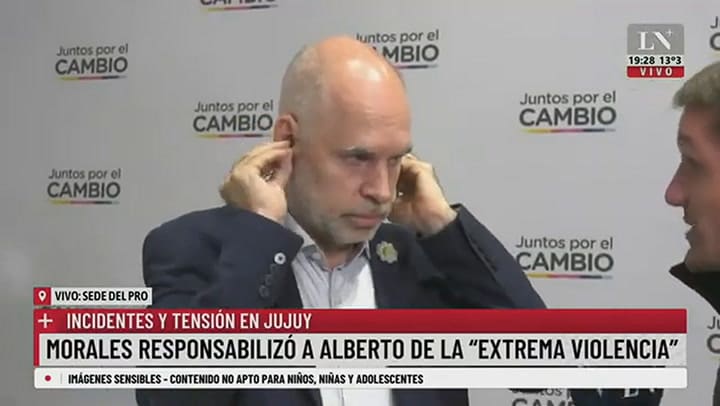 Horacio R. Larreta mano a mano con Eduardo Feinmann: 'El Kirchnerismo echa nafta al fuego'