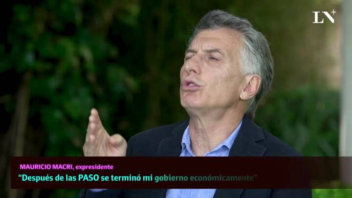 Mauricio Macri “El lunes después de las PASO se terminó mi gobierno económicamente”