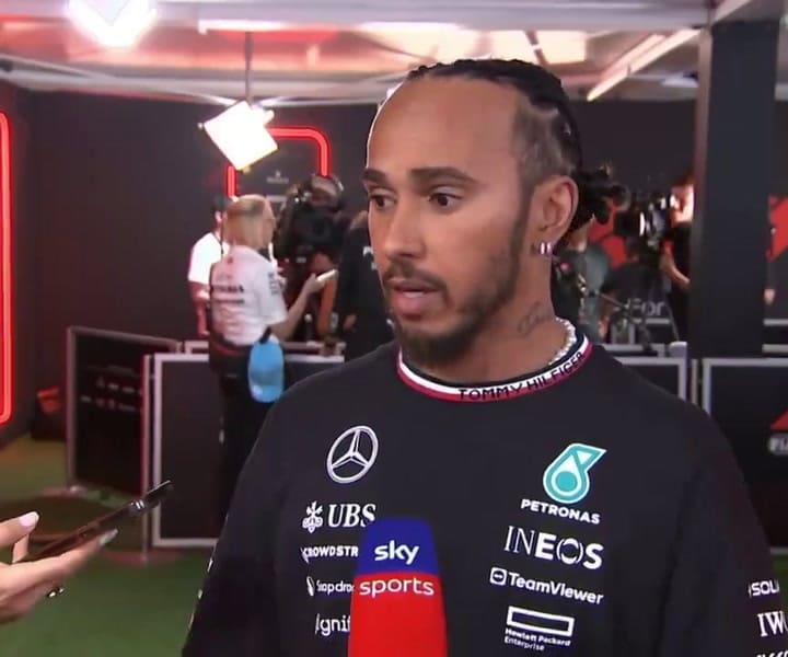 7qLewis Hamilton no se acordaba el nombre de Franco Colapinto, pero igual lo elogió