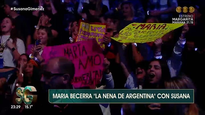 Maria Becerra incomoda con Susana