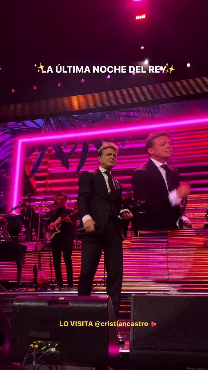 Cristian Castro disfrutó del show de Luis Miguel en Buenos Aires (IG @fenix.entertainment.group)