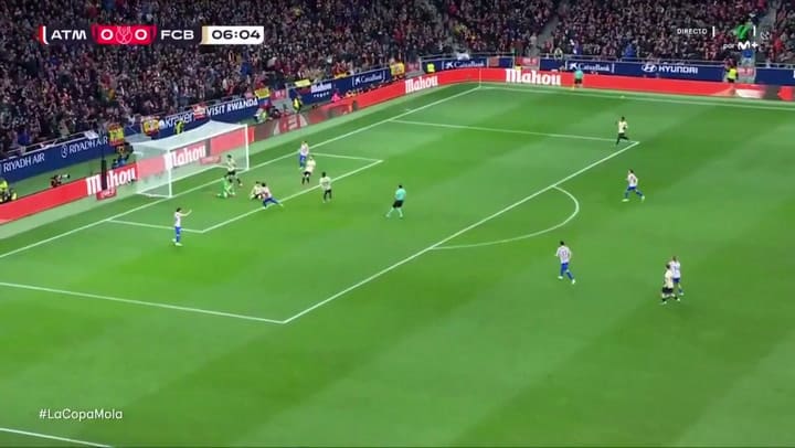 El gol en contra de Eric García para la ventaja del Atlético de Madrid