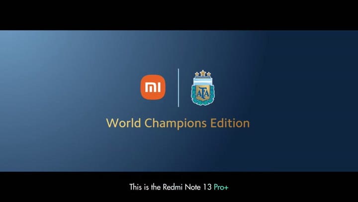 Así es el Redmi Note 13 Pro+ 5G World Champions Edition dedicado a la Selección Argentina