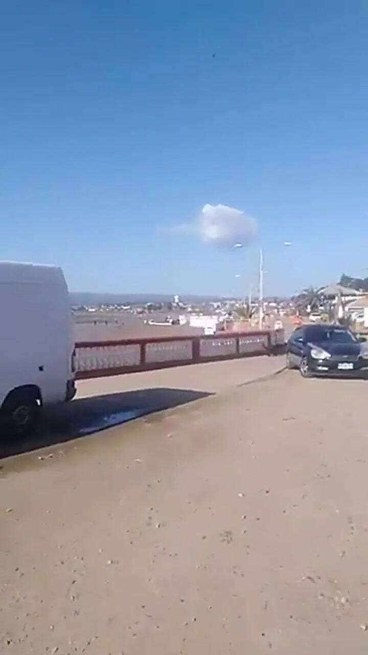 El temblor se sintió fuerte en la playa