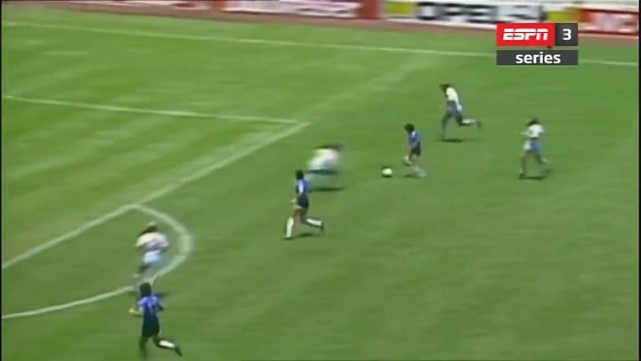 El segundo gol de Maradona a Inglaterra