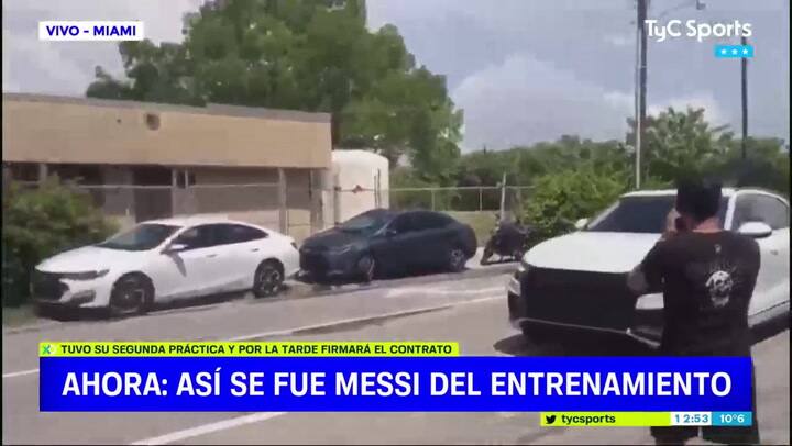 Messi cruzó en rojo el semáforo en Miami y sorprendió a los periodistas argentinos