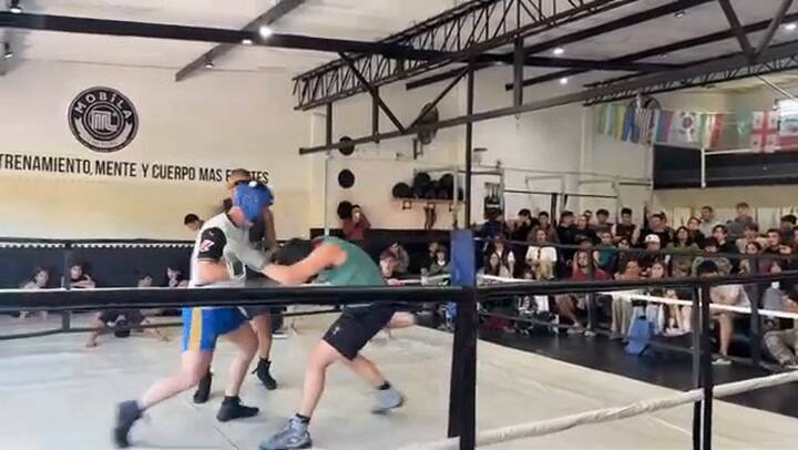 Así fue la primera pelea de boxeo de Bautista Vicuña