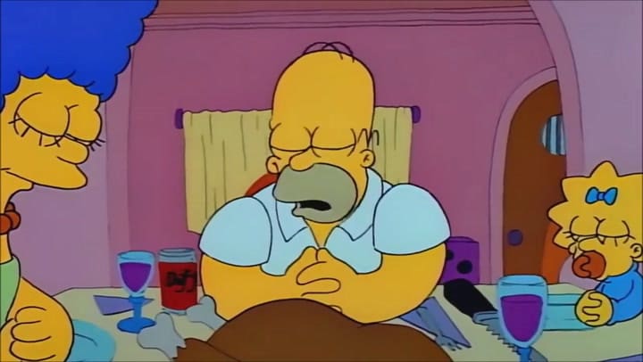 El Día de Acción de Gracias en Los Simpson