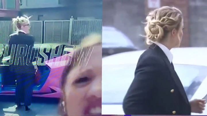 Wanda Nara y la comparación con el atuendo que usó Amber Heard en su juicio