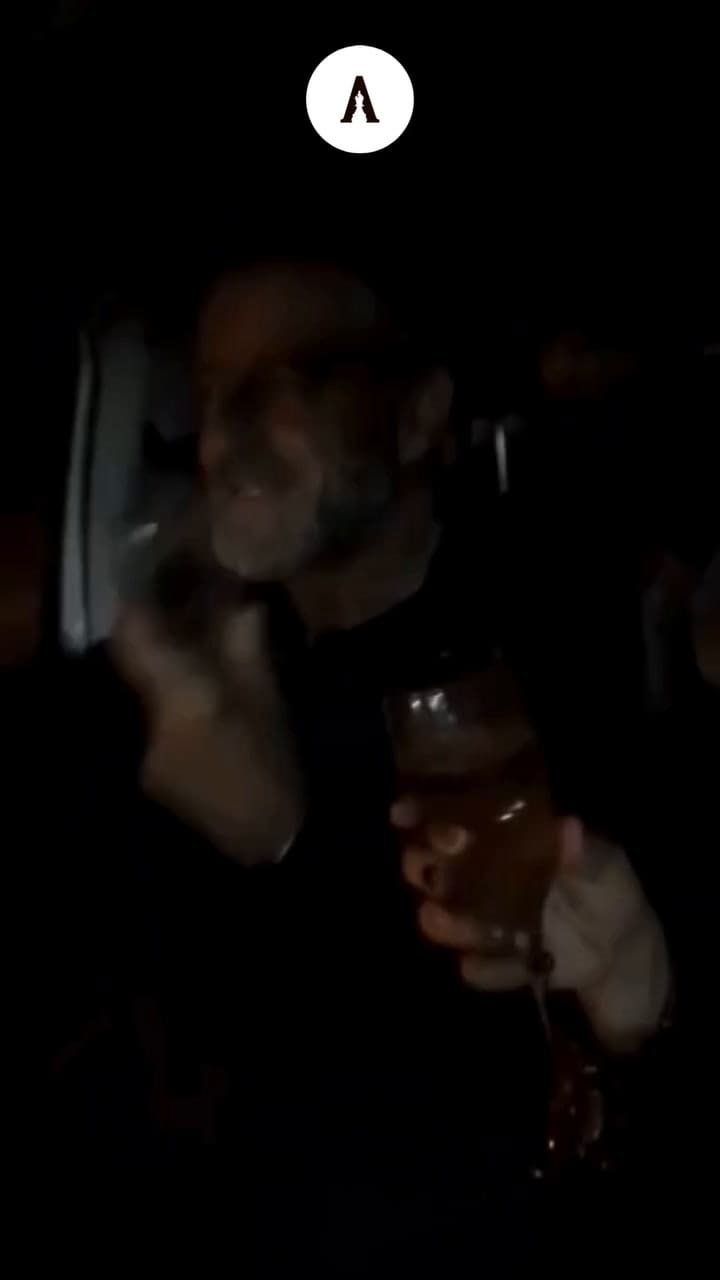 Victor Corvino, funcionario público tomando alcohol mientra maneja