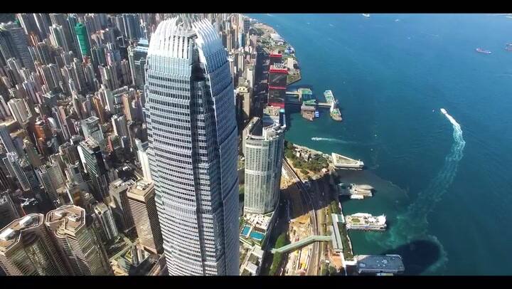 Hong Kong visto desde un drone - Fuente: YouTube