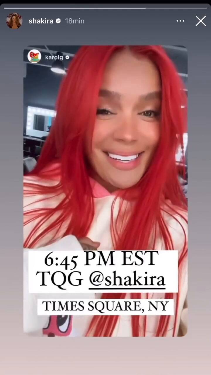 Karol G anunció la sorpresa en Times Square a través de sus redes sociales