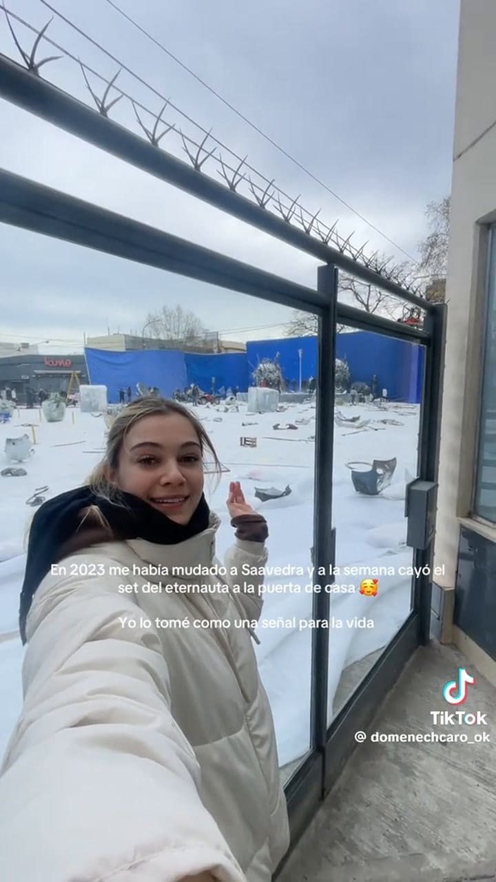 Filmó el set de El Eternauta desde la puerta de su casa