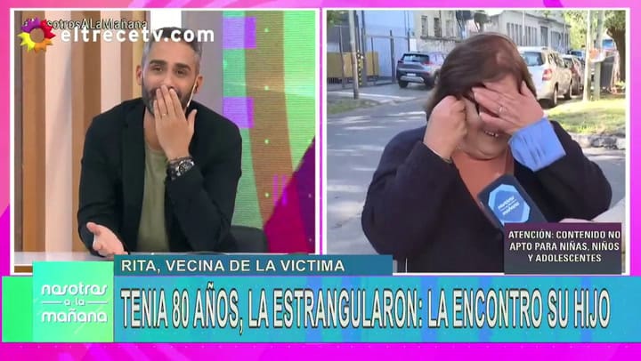 Una entrevistada se tentó al hablar con el Pollo