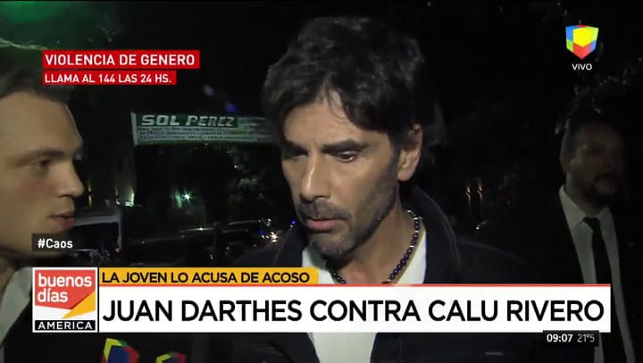 Juan Darthés, sobre Calu Rivero: 'Se dice y se desdice'
