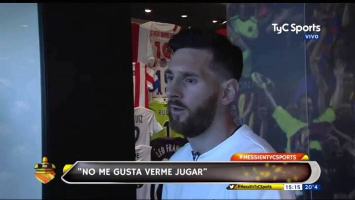 Messi: 'No necesito irme del Barcelona, estoy en el mejor equipo del mundo' - Fuente: TyC Sports