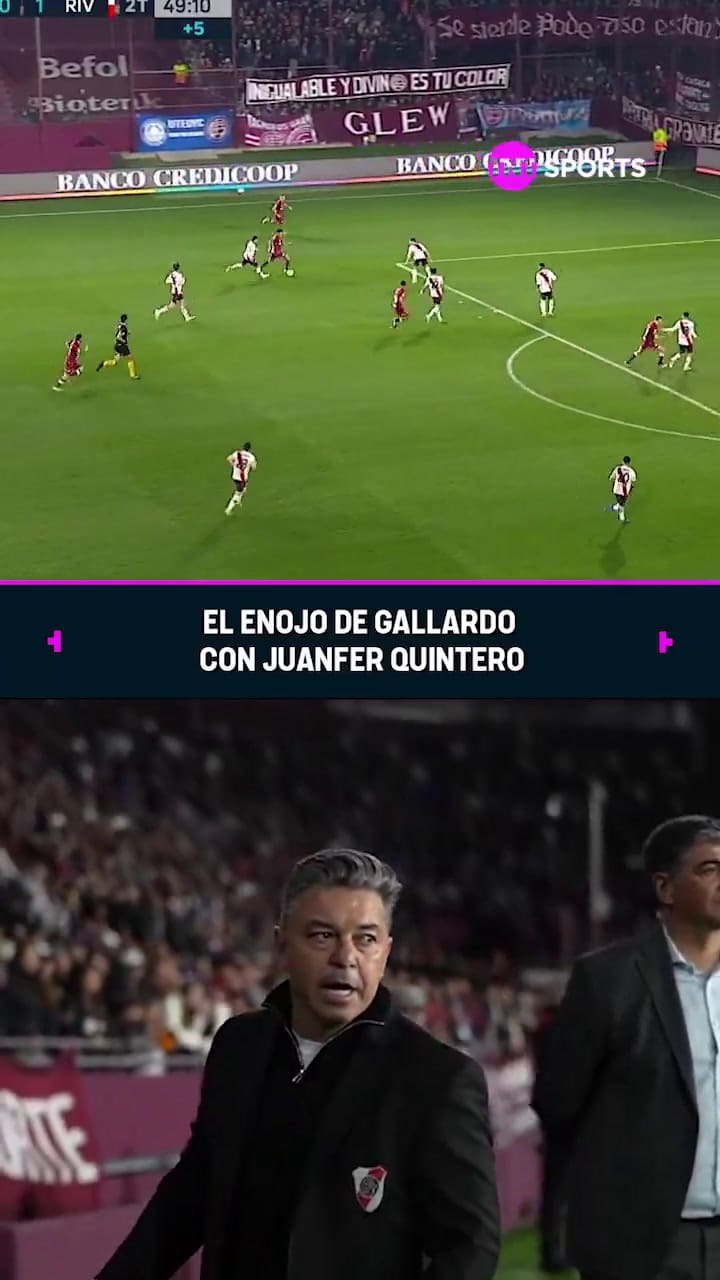 El gesto de bronca de Marcelo Gallardo sobre el final del partido de River ante Lanús
