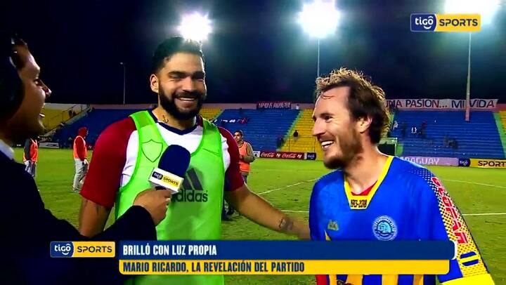 La palabra de Mario Ricardo tras su golazo - Fuente: Tigo Sports