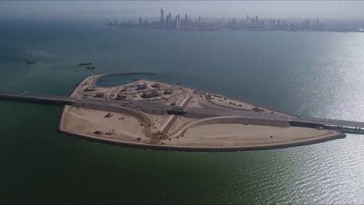 Kuwait inaugura uno de los puentes marítimos más grandes - Fuente: AFP