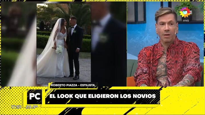 El palito de Roberto Piazza a Vero de la Canal por el vestido de Sol Pérez