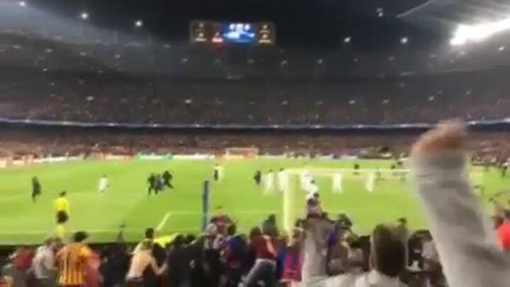 El video de lo que no se vio del festejo de Lionel Messi en la tribuna