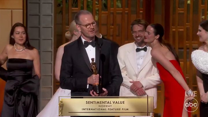 El Oscar a la Mejor Película Internacional es para “Sentimental Value”