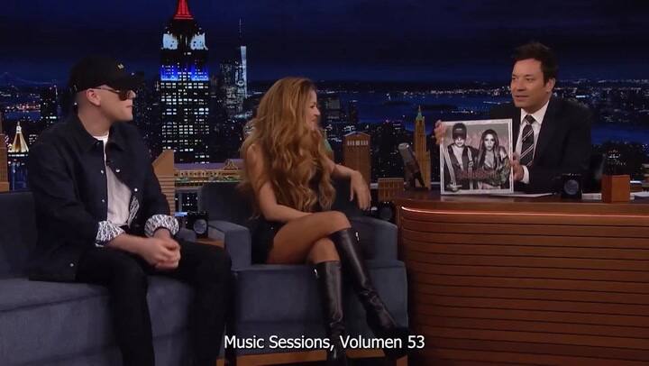 Shakira y Bizarrap juntos con Jimmy Fallon