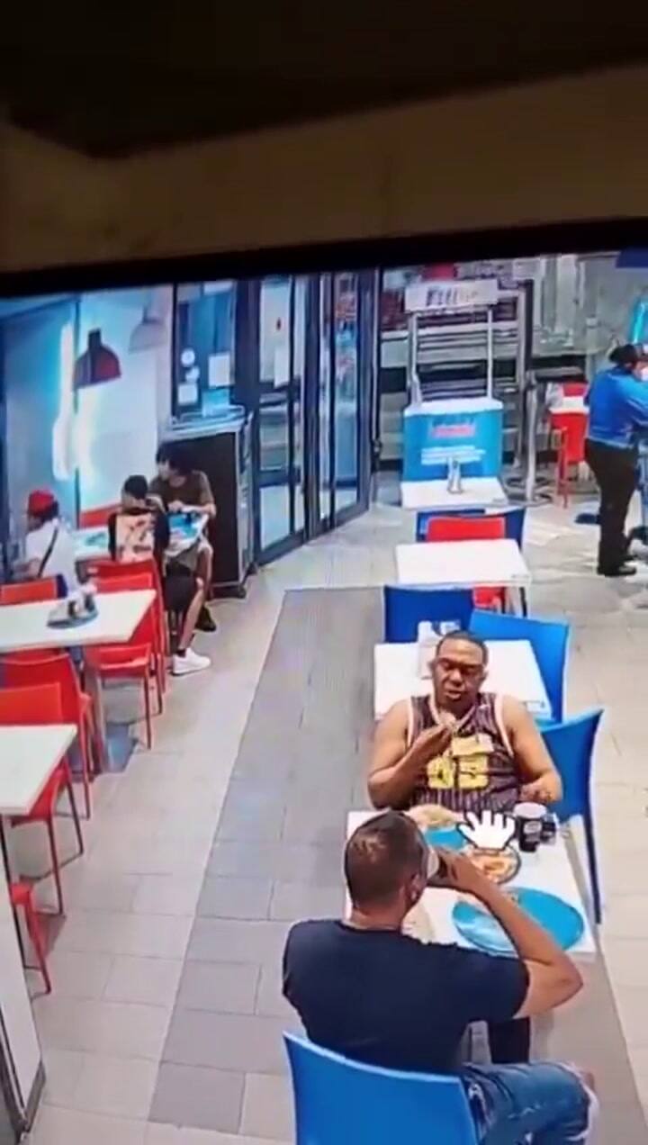 El impactante vídeo del tiroteo en una pizzería de Madrid