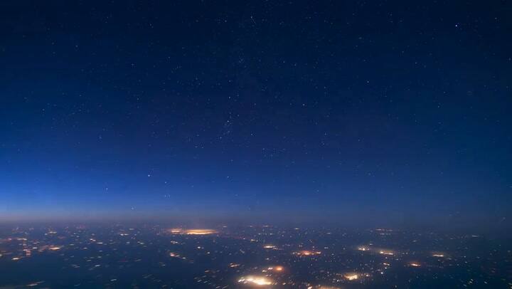 Amazing Aurora Borealis On A Night Flight