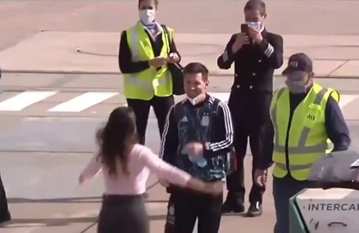 El reencuentro de Leo Messi y Anto Roccuzzo tras la Copa América 2021