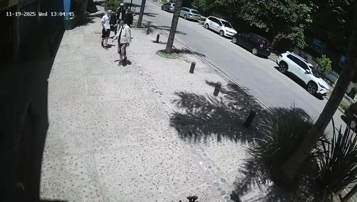 Uno de los videos donde quedaron grabados los ladrones que entraron en la casa de Valeria Mazza