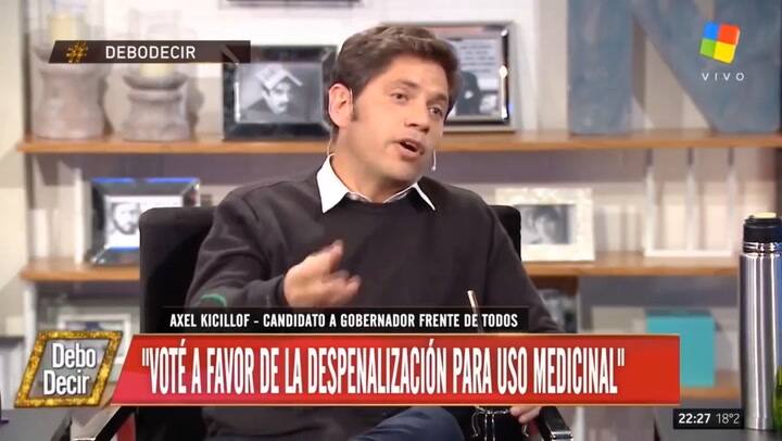 Kicillof: 'Hay gente que se dedica a vender droga porque se quedó sin laburo' - Fuente: América TV