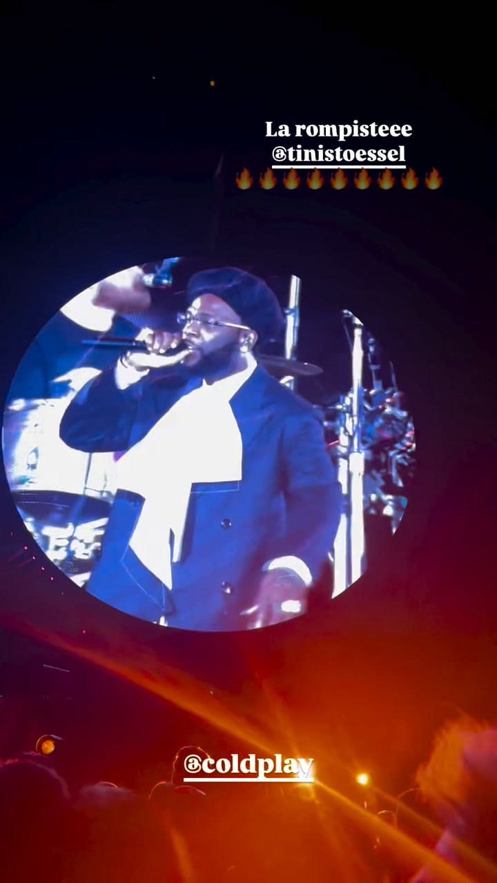 Tini Stoessel sorprendió junto a Coldplay desde el escenario