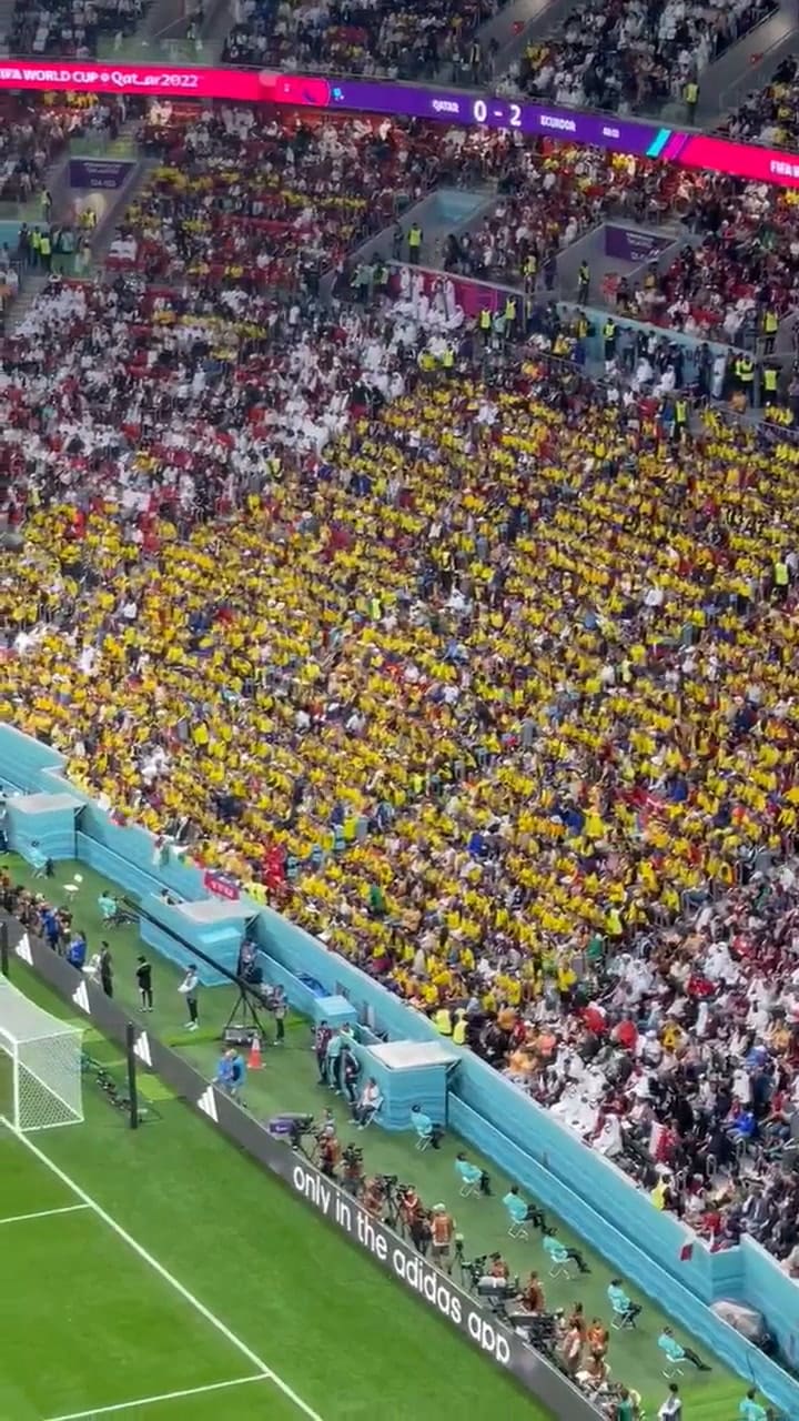 El cántico de la hinchada ecuatoriana: 'Queremos cerveza'