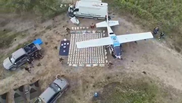 El cargamento de cocaína secuestrado por la Policía Federal en Santa Fe
