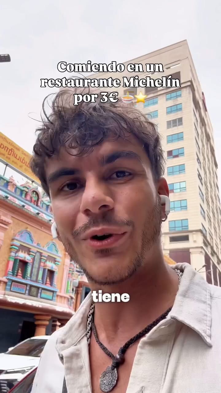 Un tiktoker hizo un recorrido por un restaurante con estrella Michelín en Malasia