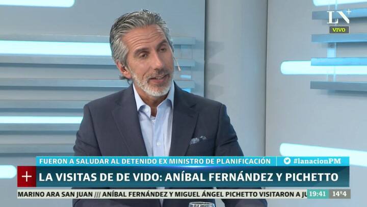 Aníbal Fernández y Pichetto visitaron a Julio De Vido