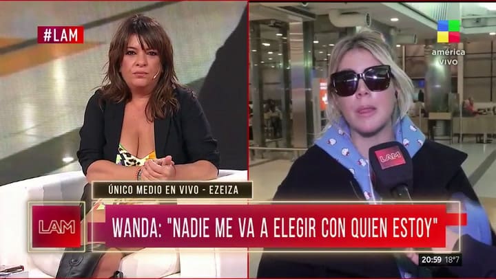 Wanda Nara habló de todo en LAM y Mauro Icardi la cruzó en vivo con un duro mensaje: “Miente mucho”