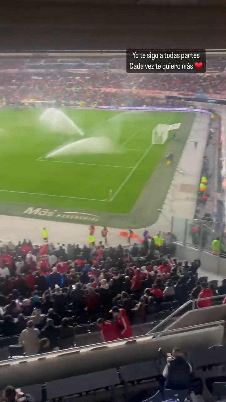 Evangelina Anderson pasó por la cancha de River Plate