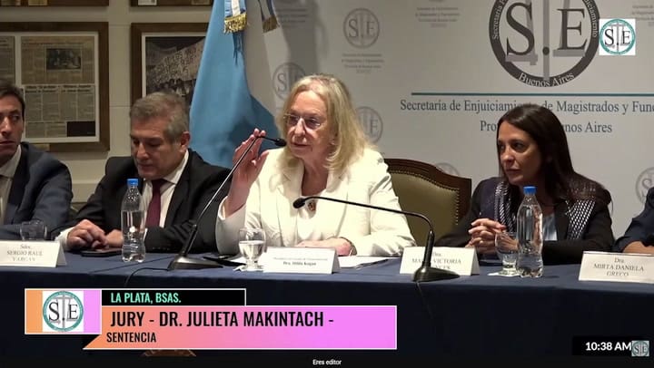 The judgment is read by Judge Julietta McIntash