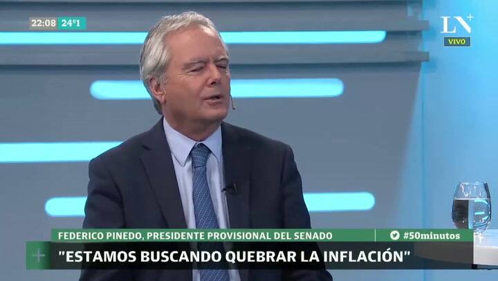 Federico Pinedo: 'La inflación es lo más grave que le pasa a la Argentina'