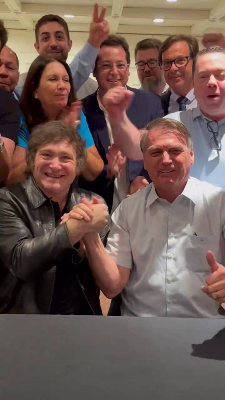 Antes de su asunción, Javier Milei recibió a Jair Bolsonaro