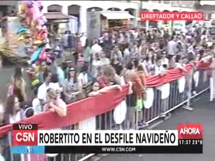Desfile navideño en Buenos Aires