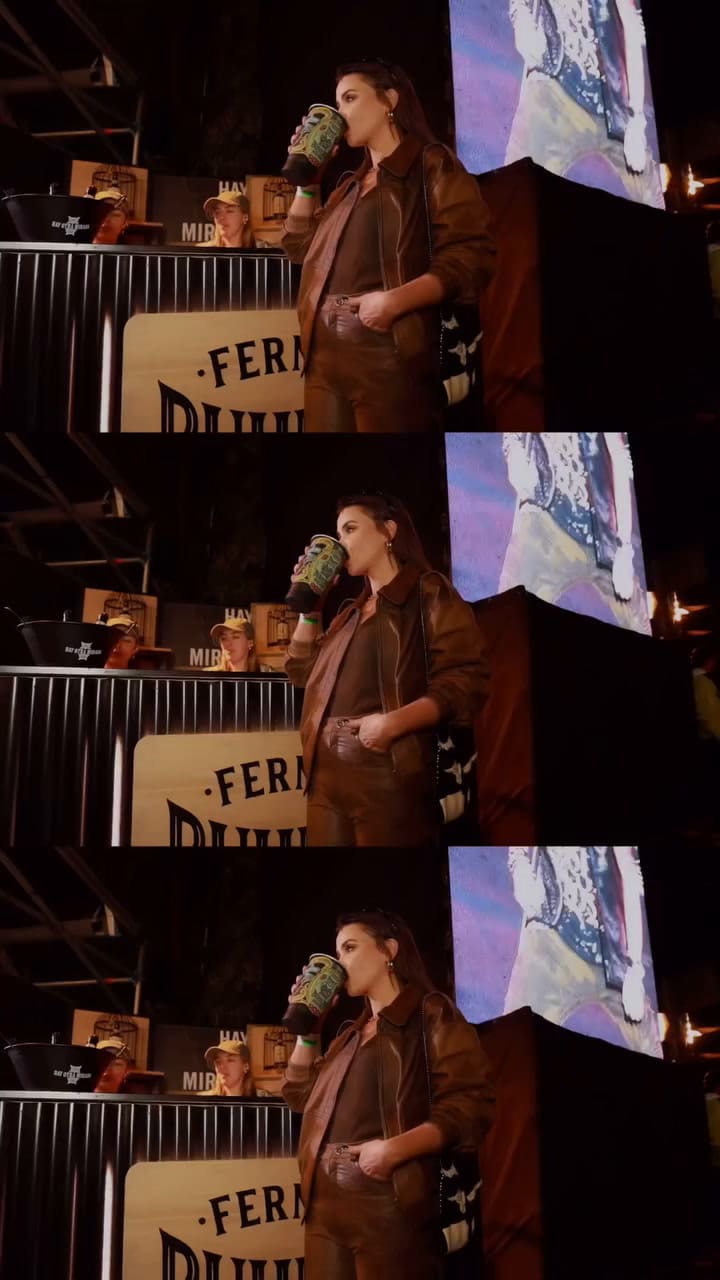 Celeste Cid y Santiago Korovsky juntos en el Quilmes Rock 2025