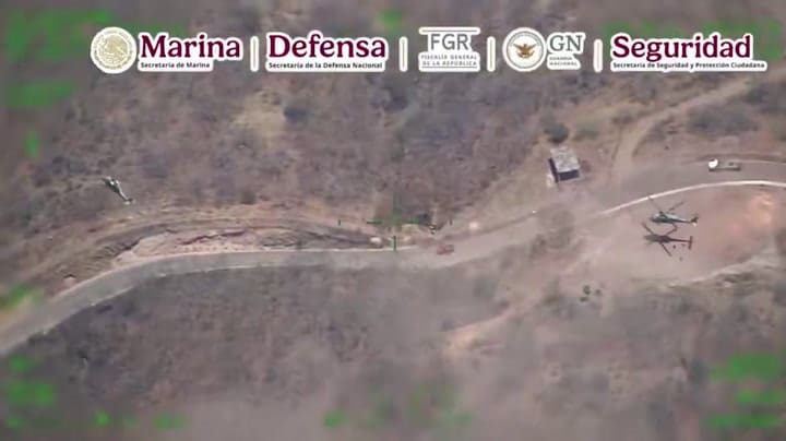 La Secretaría de Marina de México difundió un video que muestra el momento de la detención