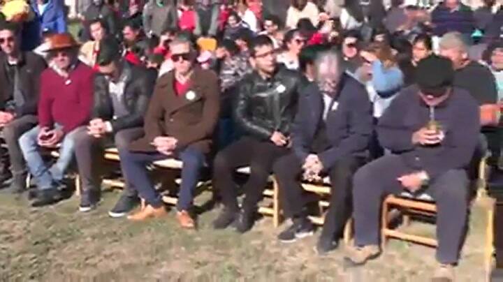 Un colegio de Chaco izó la bandera de Cuba y homenajeó al Che Guevara - Fuente: Facebook