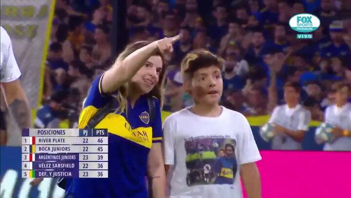 La aparición de Dalma Maradona y Benjamín Agüero que dejo en lagrimas a El Diego - Fuente: FoxSports