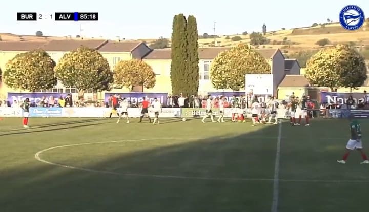 La durísima lesión que sufrió Giuliano Simeone en el partido de pretemporada entre Alavés y Burgos