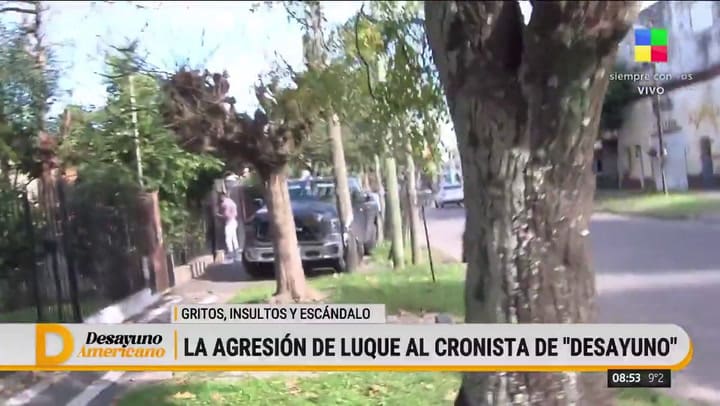 La agresión de Leopoldo Luque a un cronista de Desayuno Americano